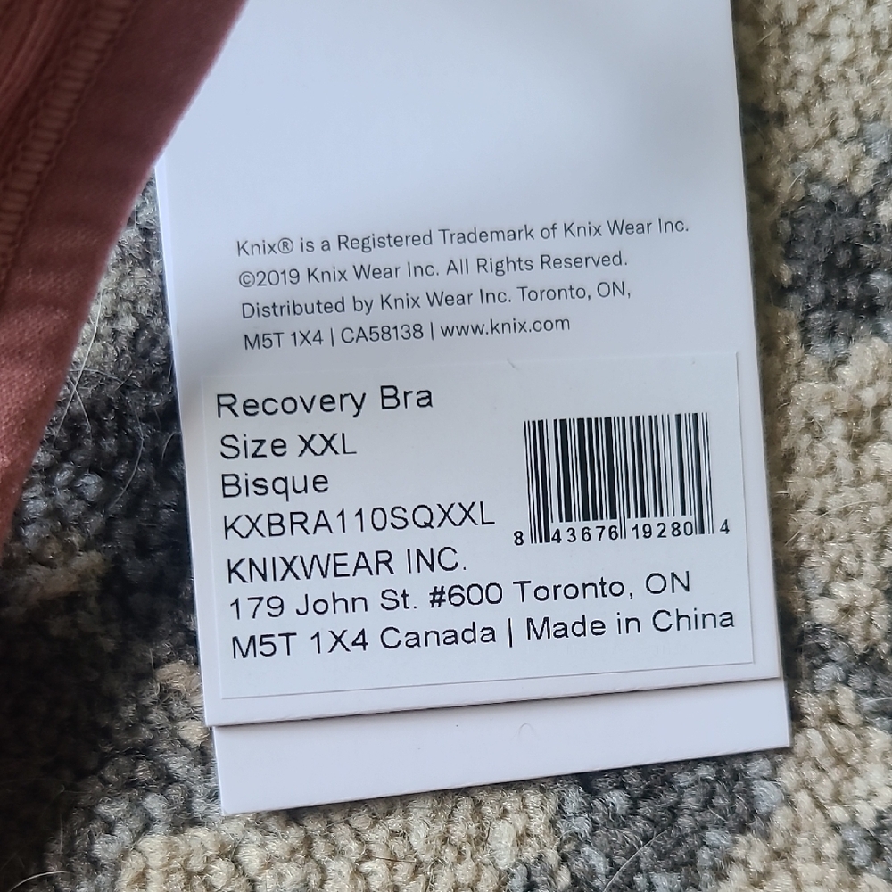 Knix Dusty Rose Front Closure Bra - Picture 2 of 3
